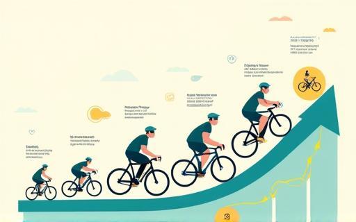 Illustration of member growth process at Bicicletta Milano