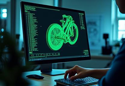 CAD bicycle part design session